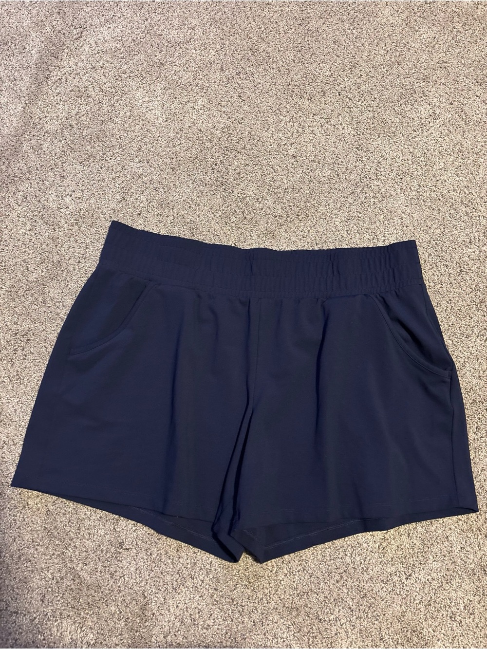 ⭐️tek gear Navy Elastic-Waist Athletic Pull-On Shorts
